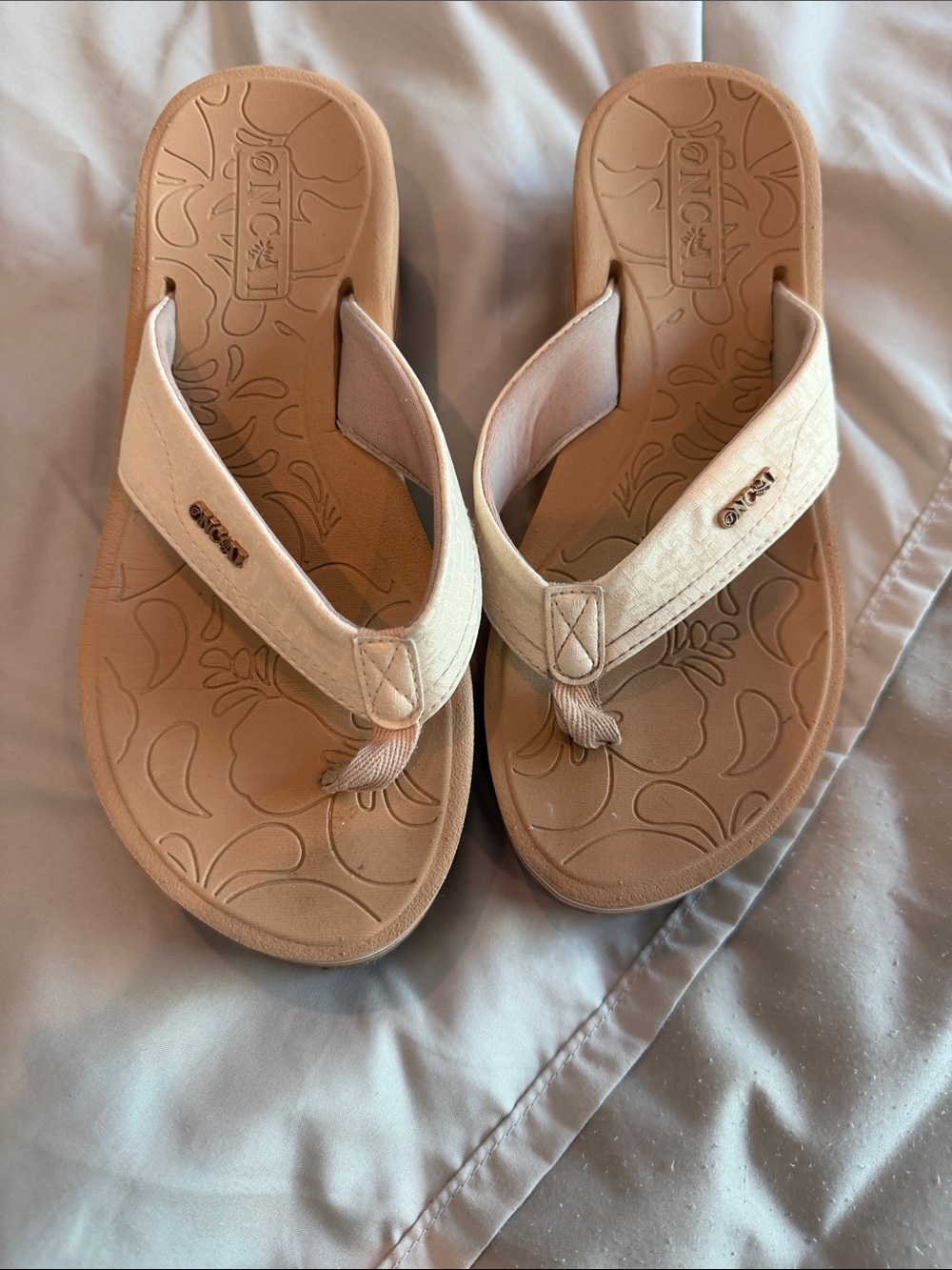 ONCAI Flip Flops worn once